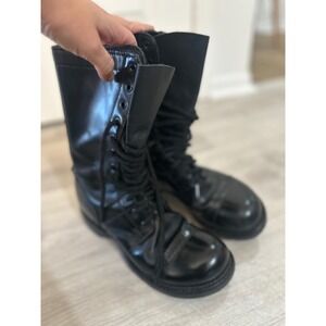 Corcoran 1515 Military Combat Paratrooper Jump Boots Black Leather Womens Sz 7 M